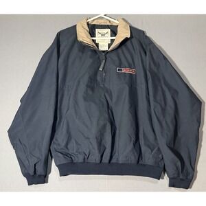 Oarsman 913 Coat Alaska Men's Medium Rugged Durable Rain Jacket Blue Tan